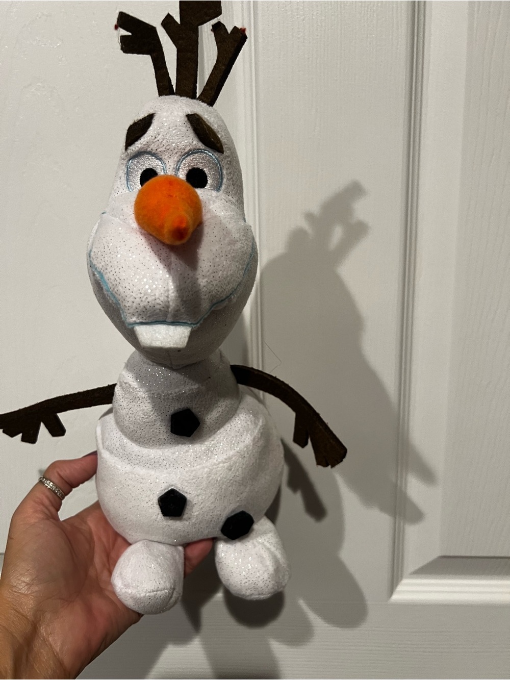 Olaf Plush Snowman Toy - White & Orange 12” Like New